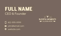 Bull Ranch Wordmark Business Card Design