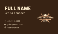 Woodwork Carpentry Saw Business Card