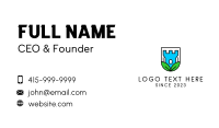 Eco Castle Emblem Business Card