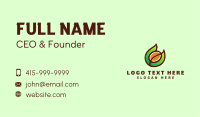 Organic Coffee Letter C  Business Card