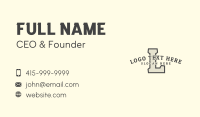 Athletic Jersey Lettermark Business Card Design