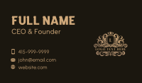 Elegant Crown Royalty Business Card Design