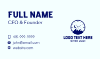 Evening Time Mountain Business Card Design