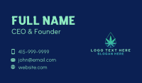 Marijuana Weed Droplet Business Card Design