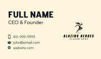 Fast Lightning Man Business Card Image Preview