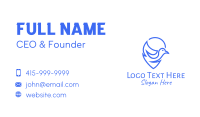 Blue Flying Dove  Business Card Design