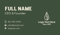 Massage Oil Drop Business Card