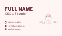 Cake Candle Flower Business Card Design