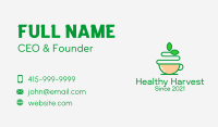 Green Tea Beverage  Business Card Image Preview