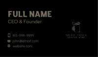 Luxurious Calligrapher Feather Business Card