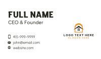 Roof Construction Sun Business Card Design