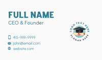 Graduation Cap Diploma Business Card Design