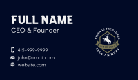 Vintage Cowboy Wordmark Business Card Image Preview