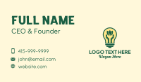 Eco Friendly Bulb  Business Card Design