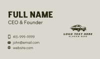 Vintage Racing Car Business Card