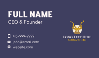 Golden Kudu Antelope Badge Business Card Design