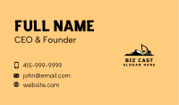 Excavator Mountain Contractor Business Card