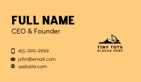 Excavator Mountain Contractor Business Card