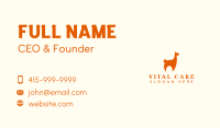 Llama Alpaca Animal Business Card