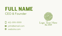 Elegant Green Vines  Business Card