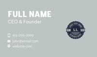 Blue Nautical Lettermark Business Card Design