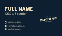 Pop Business Card example 4