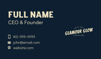 Playful Crafty Wordmark  Business Card