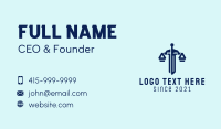 Blue Sword Legal Service  Business Card Design