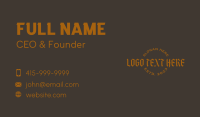 Metal Band Business Card example 2