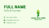 Musical Note Leaf Business Card