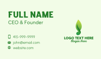 Musical Note Leaf Business Card Design