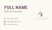 Floral Woman Crown Business Card
