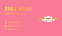 Cute Girly Boutique Business Card