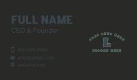 Varsity Team Lettermark Business Card Design