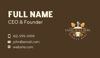 Landscaping Shovel Gardener Business Card Design