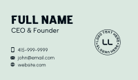 Tech Modern Lettermark Business Card