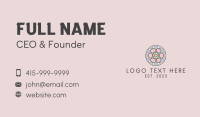 Beauty Mandala Circle Business Card Design