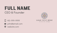 Beauty Mandala Circle Business Card