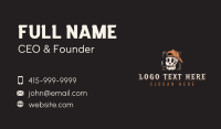 Smoking Skull Hipster Business Card Design