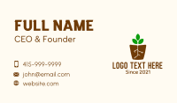 Root Pot Plant Business Card