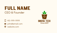 Root Pot Plant Business Card