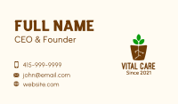 Root Pot Plant Business Card Image Preview