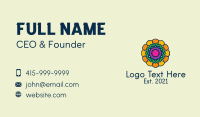 Multicolor Flower Pattern Business Card