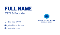 Abstract Blue Startup Business Card