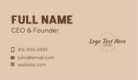 Bakery Business Card example 1