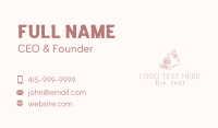 Blooming Flower Wreath Business Card