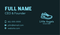 Neon Blue Sneaker Business Card