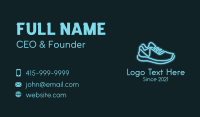 Neon Blue Sneaker Business Card