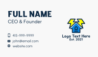 Electricity Home Contractor  Business Card