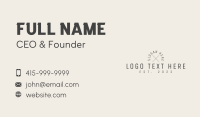 Classic Professional Business Brand  Business Card